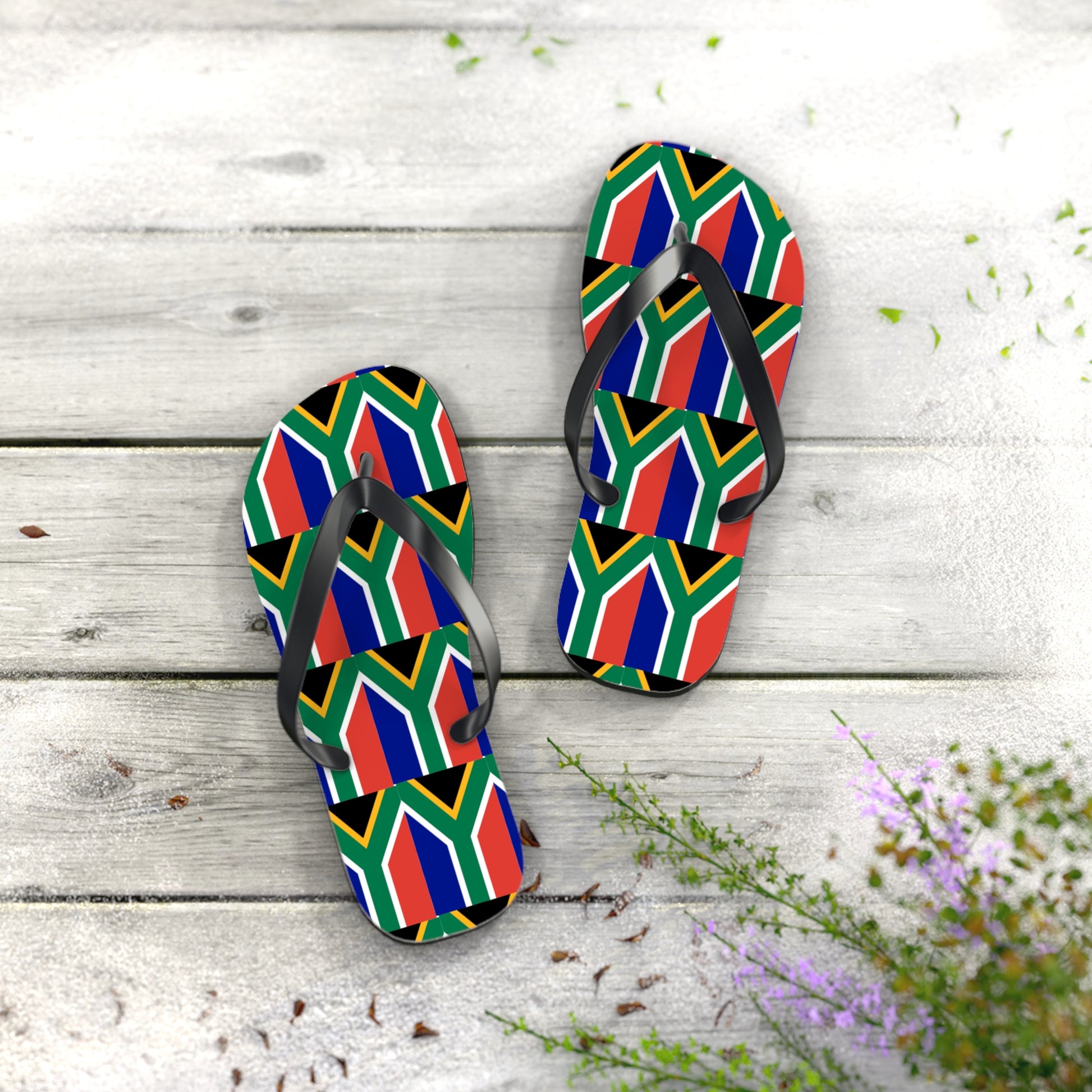 Flip Flops - South African Flag Design