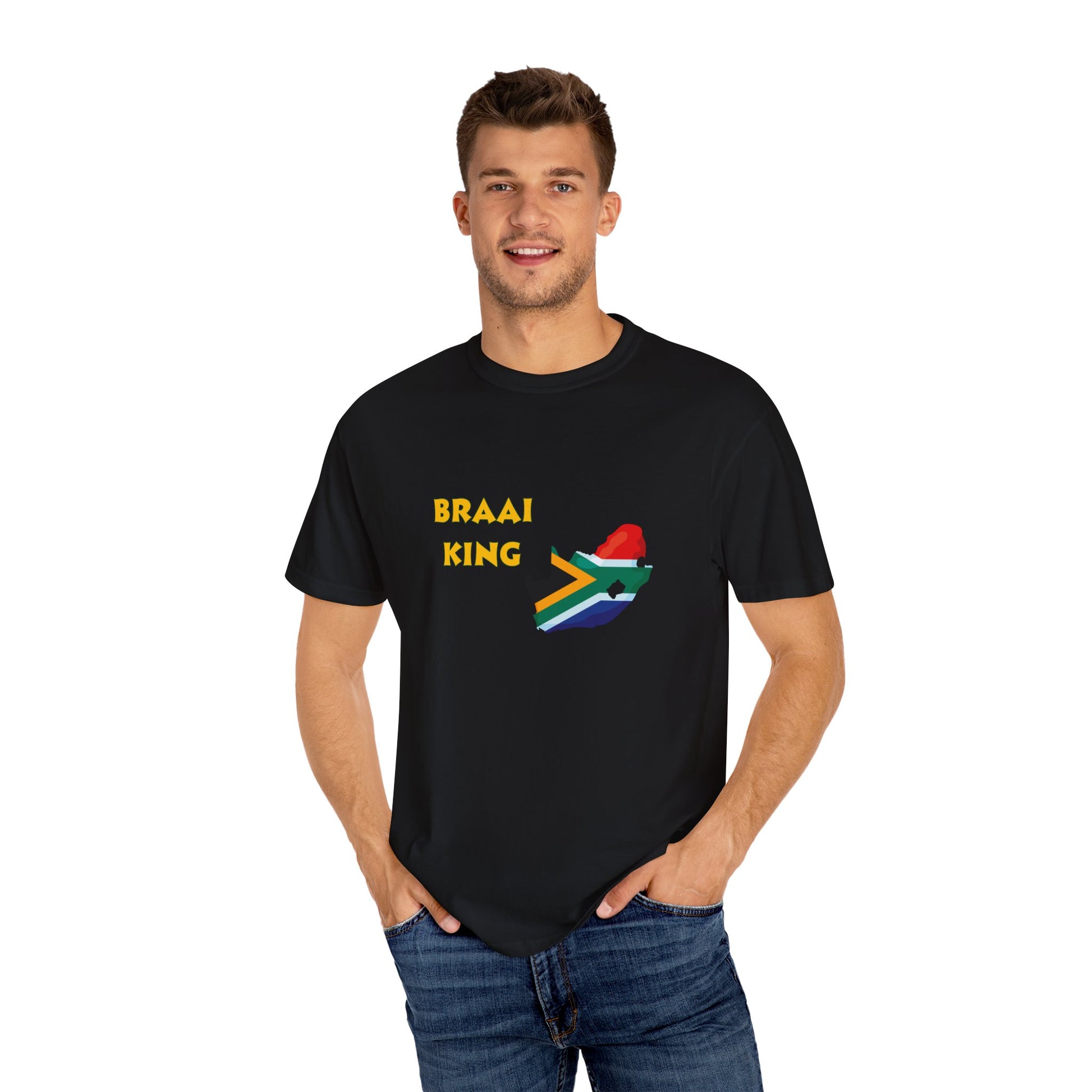 👑🔥 “Braai King” Dual-Design Tee – Rule the Fire, Front & Back