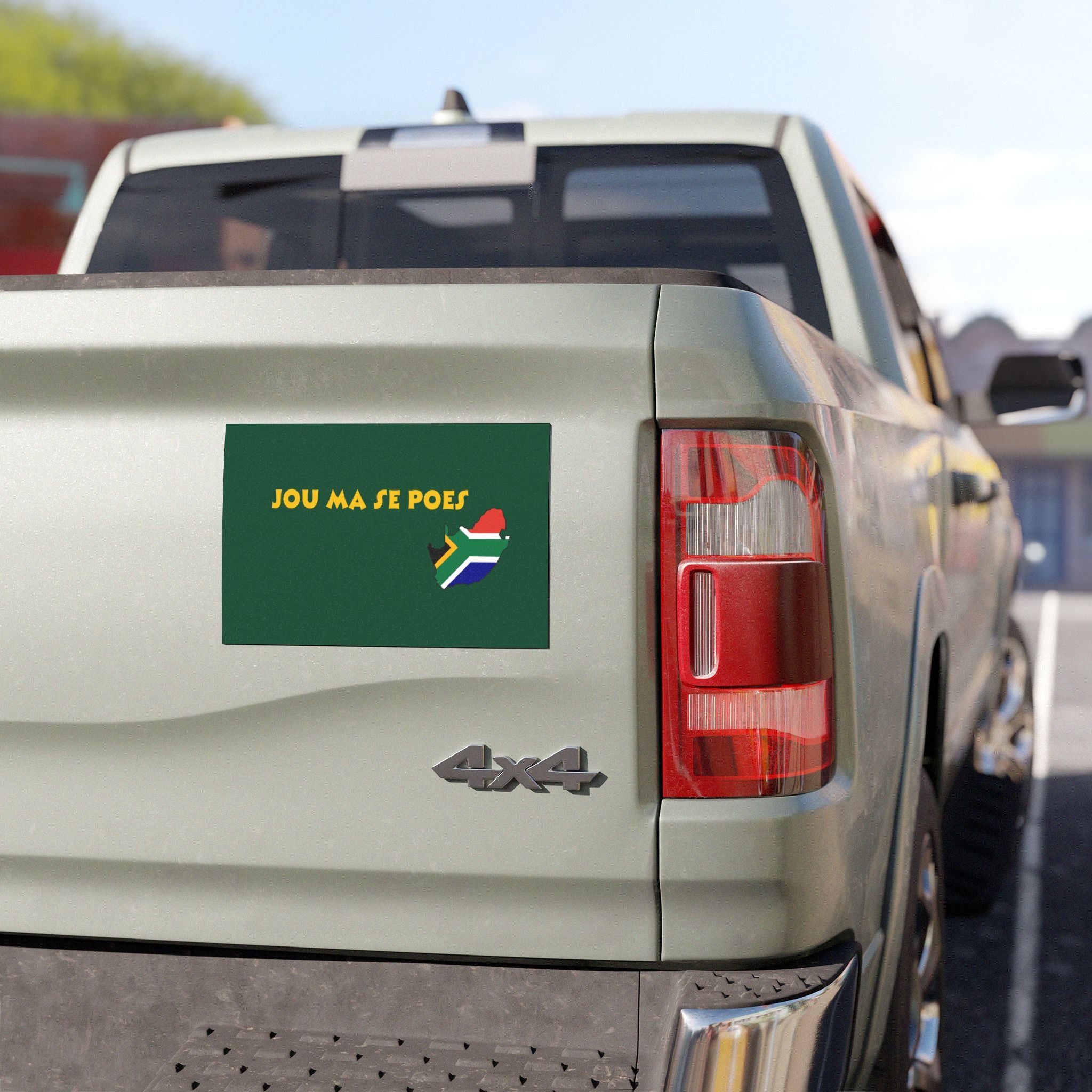 🚗🟢 “You Ma Se Poes” Green Car Magnet