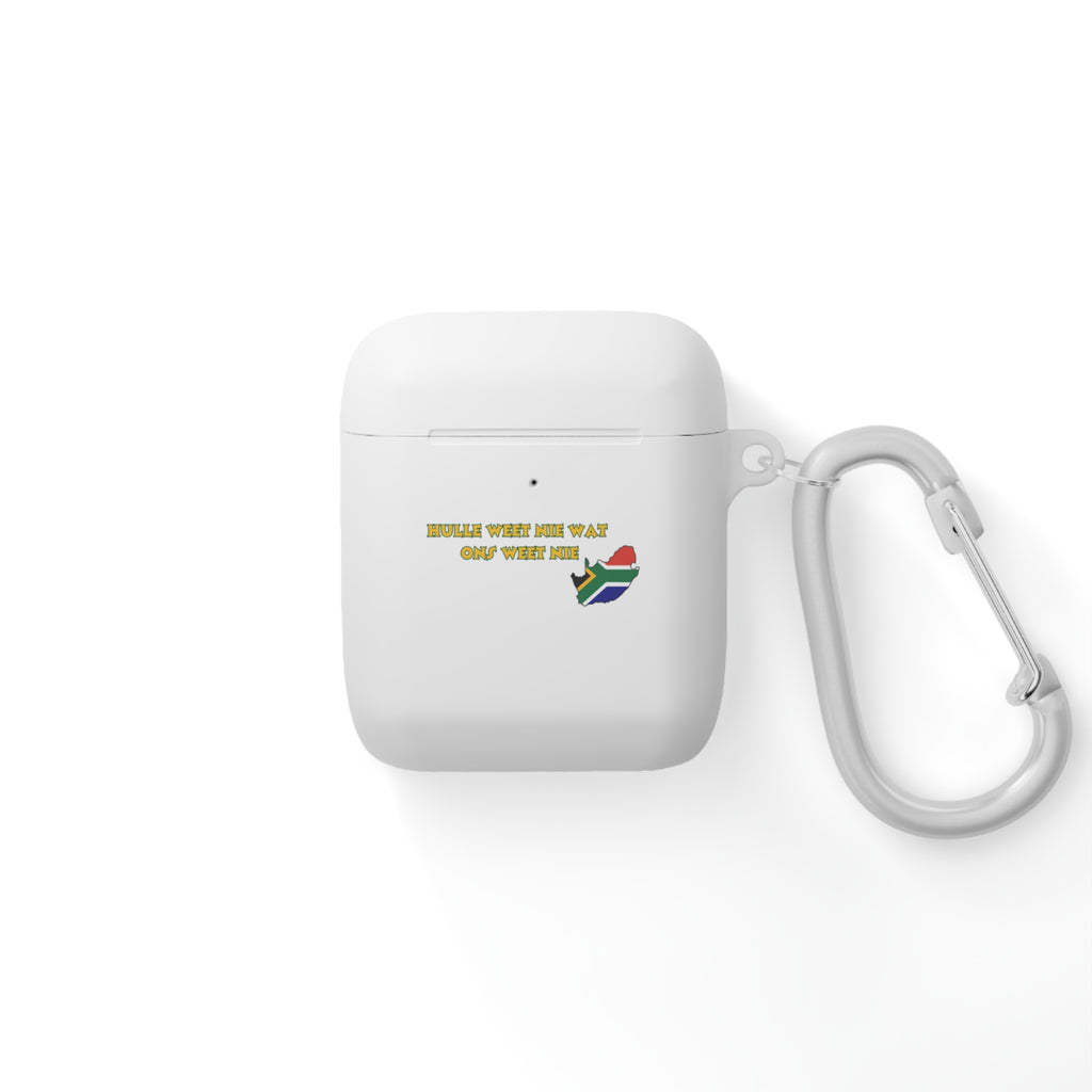 🎧💛 “Hulle Weet Nie Waat One Veet Nie” AirPods Case – Proudly Saffa, Properly Protected