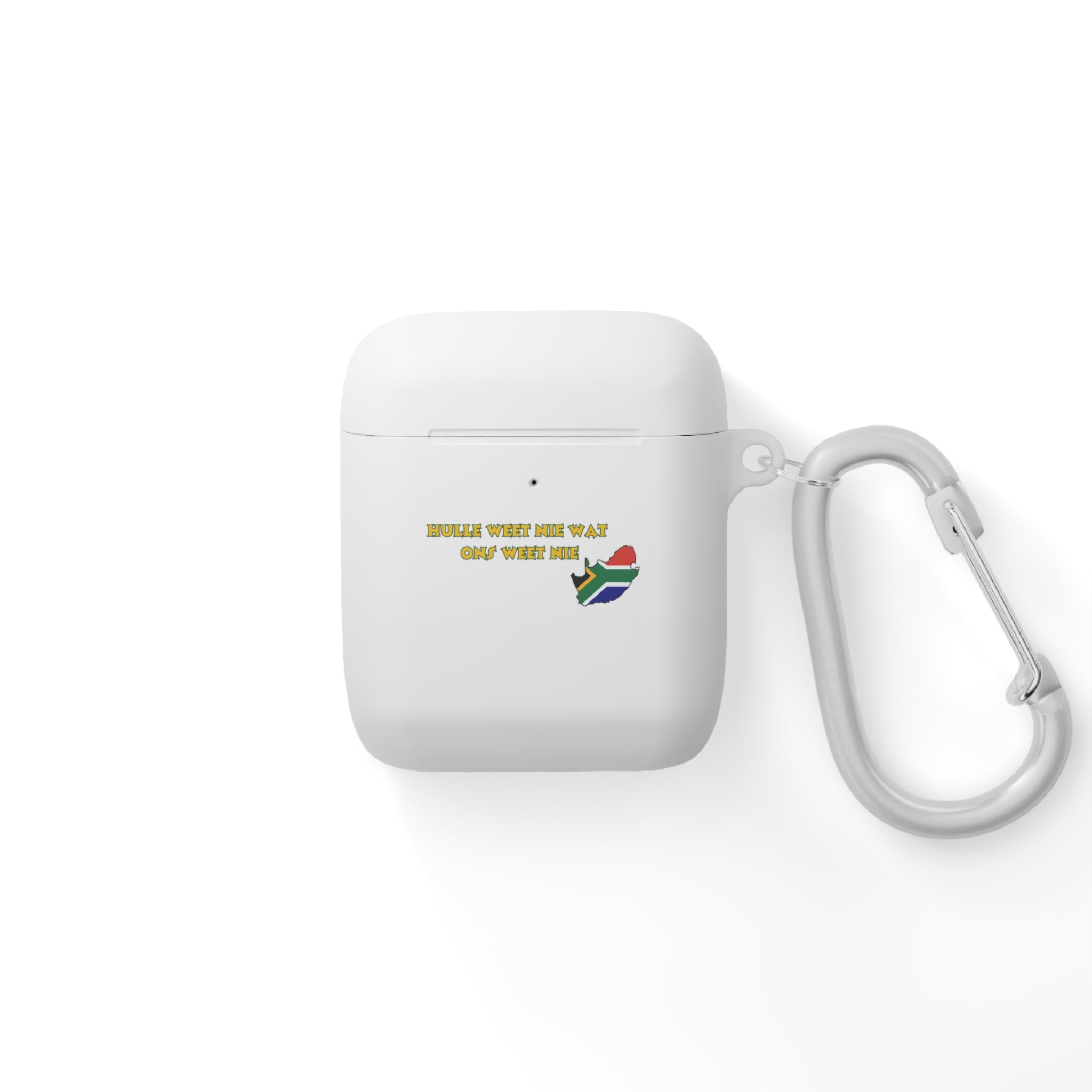 🎧💛 “Hulle Weet Nie Waat One Veet Nie” AirPods Case – Proudly Saffa, Properly Protected