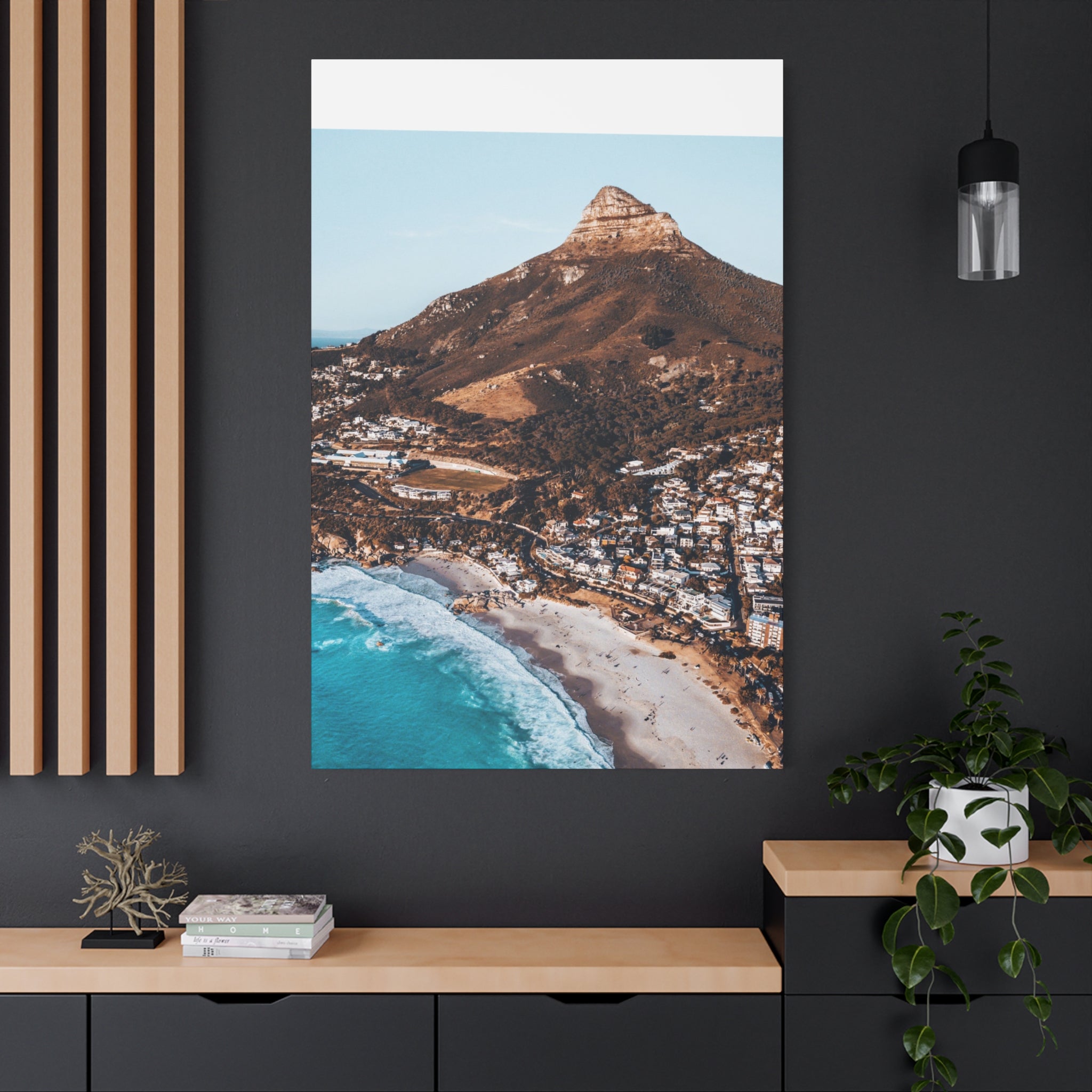 Canvas Print - Lions Head and Camps Bay Beach