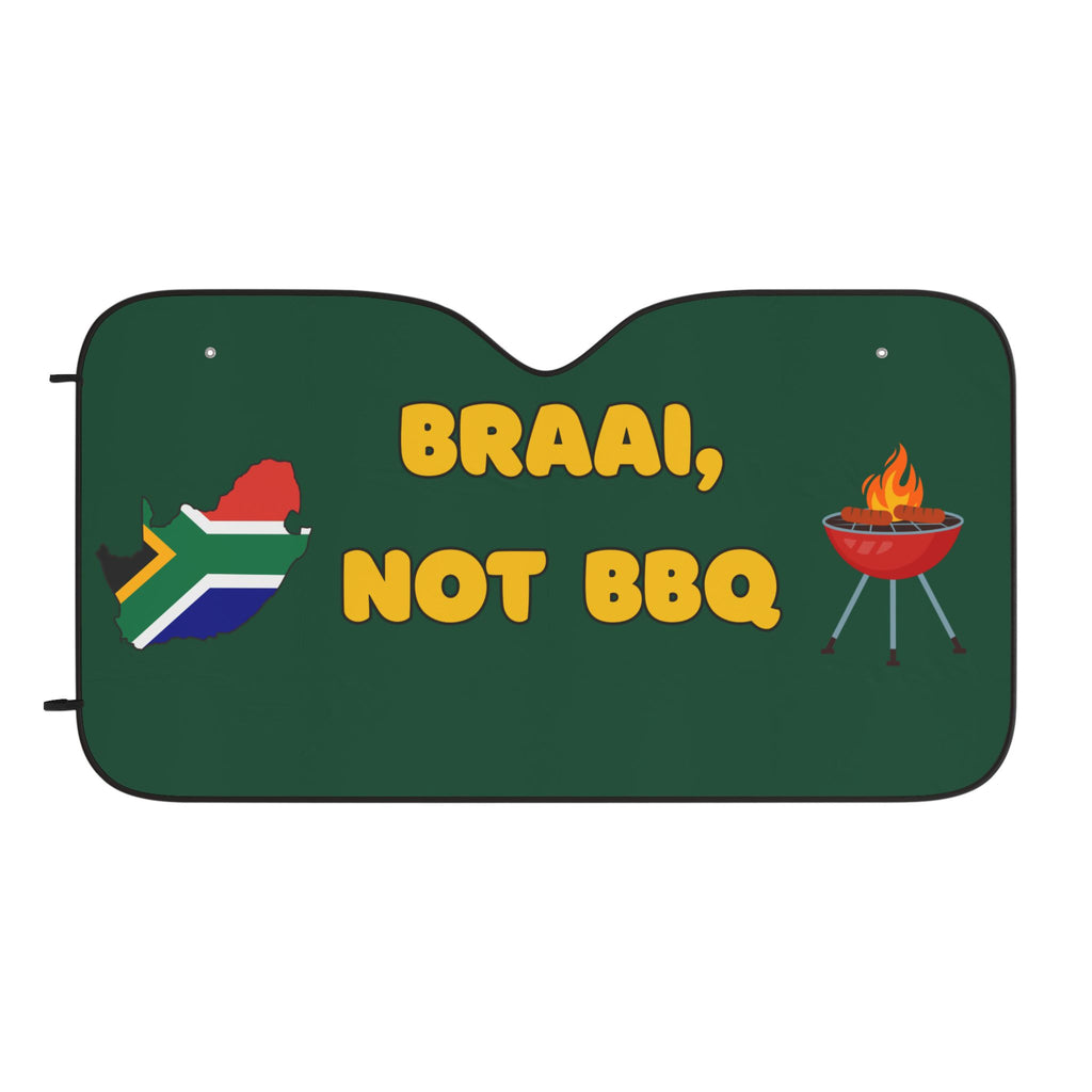 🌞🔥 “Braai, Not BBQ” Saffa Car Sun Shades – Keep It Cool, Keep It Local