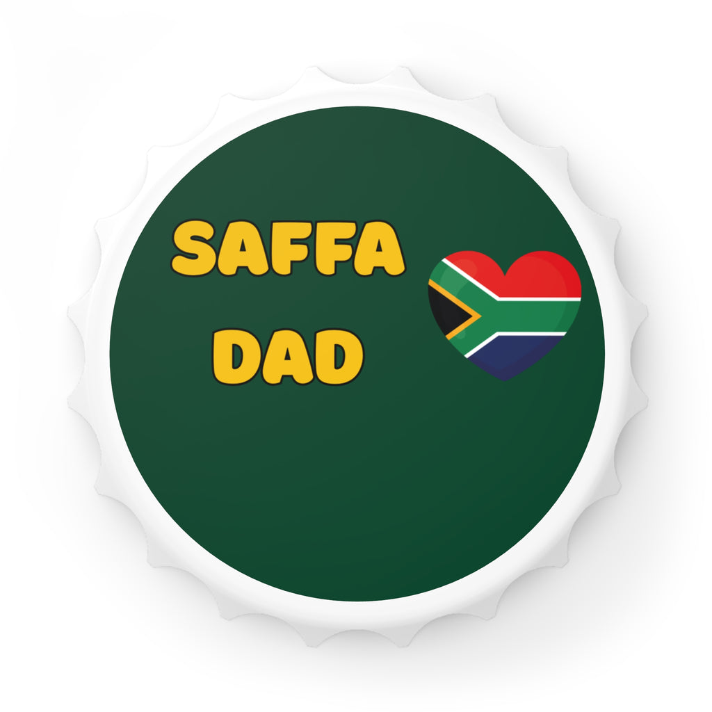 🍺 “Saffa Dad” Magnetic Bottle Opener – Crack It Open, Okes