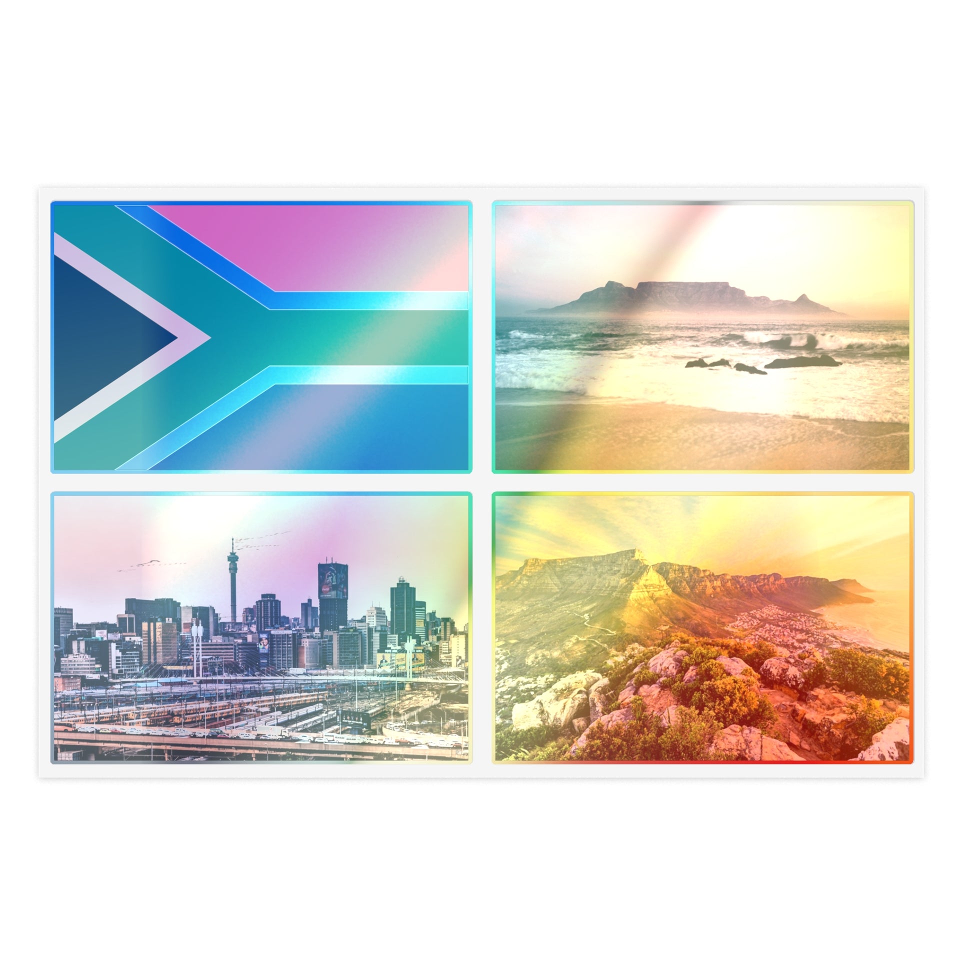 LEKKA Sticker Sheet – South Africa in 4 Frame