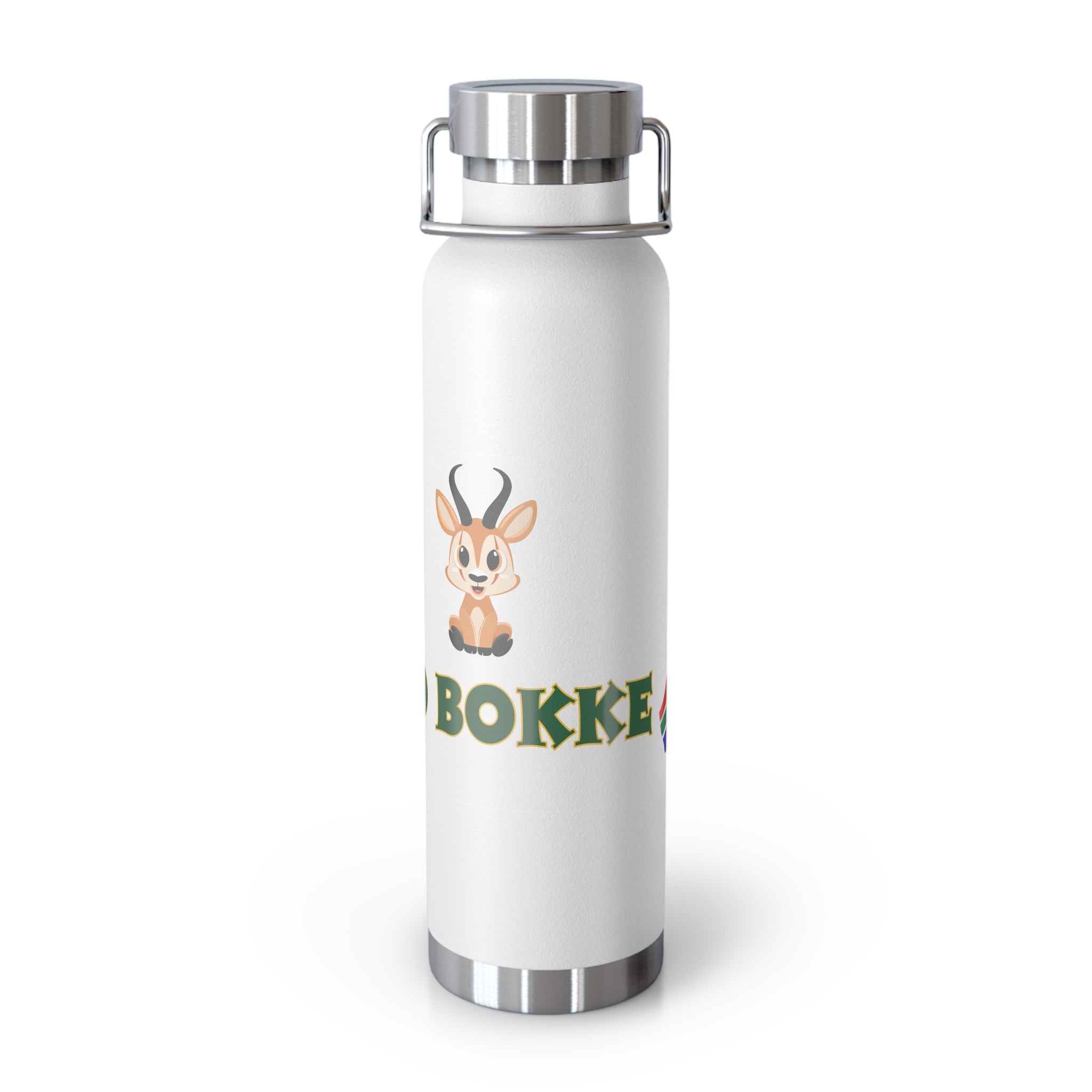 🏉 “Go Bokke” Copper Vacuum Insulated Bottle — Tough, Cute, and Built to Last