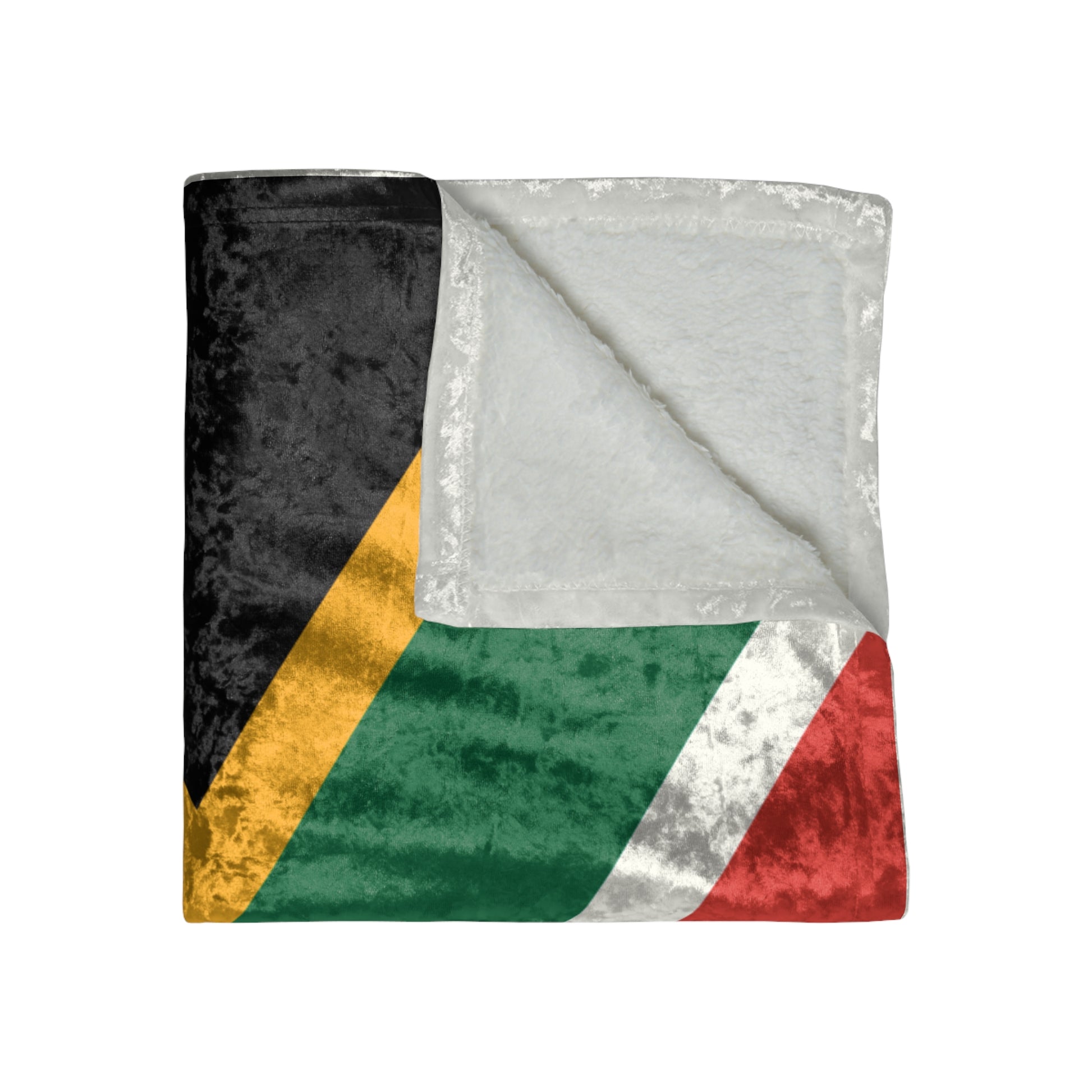 Velvet Blanket - South African Flag Design - 50x60 inches