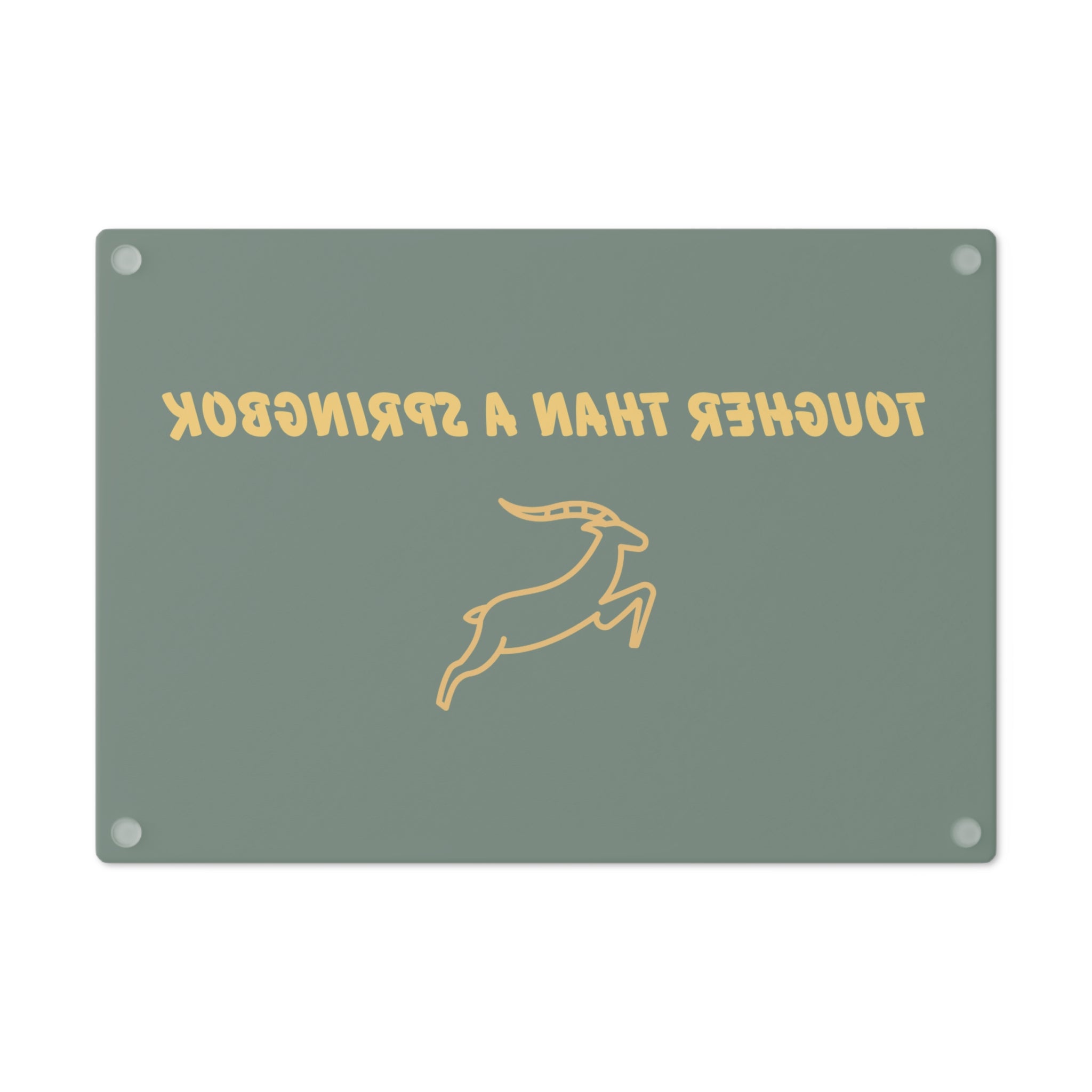 🟢🟡 “Tougher Than a Springbok” Cutting Board