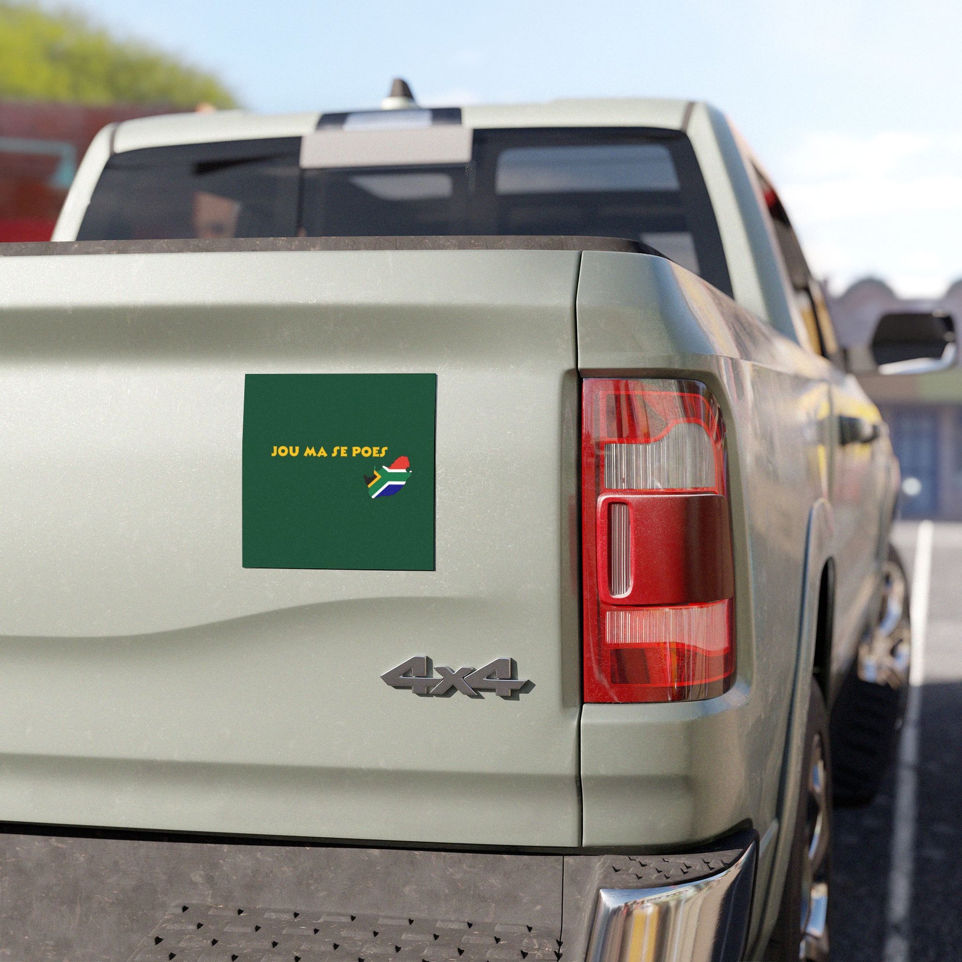 🚗🟢 “You Ma Se Poes” Green Car Magnet