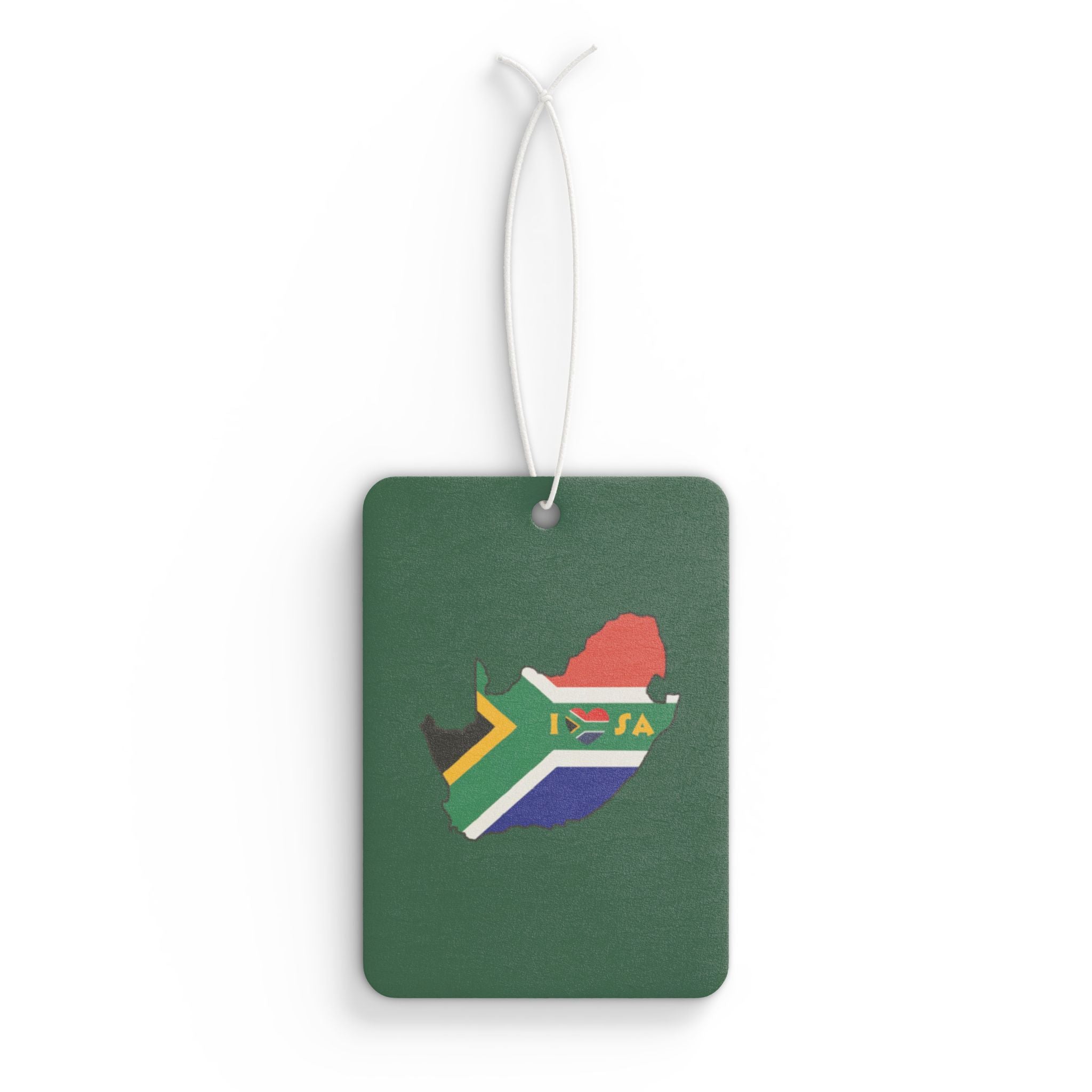:  🚗💚 “I Love SA” Green Car Air Freshener – Fresh Ride, Proud Vibes
