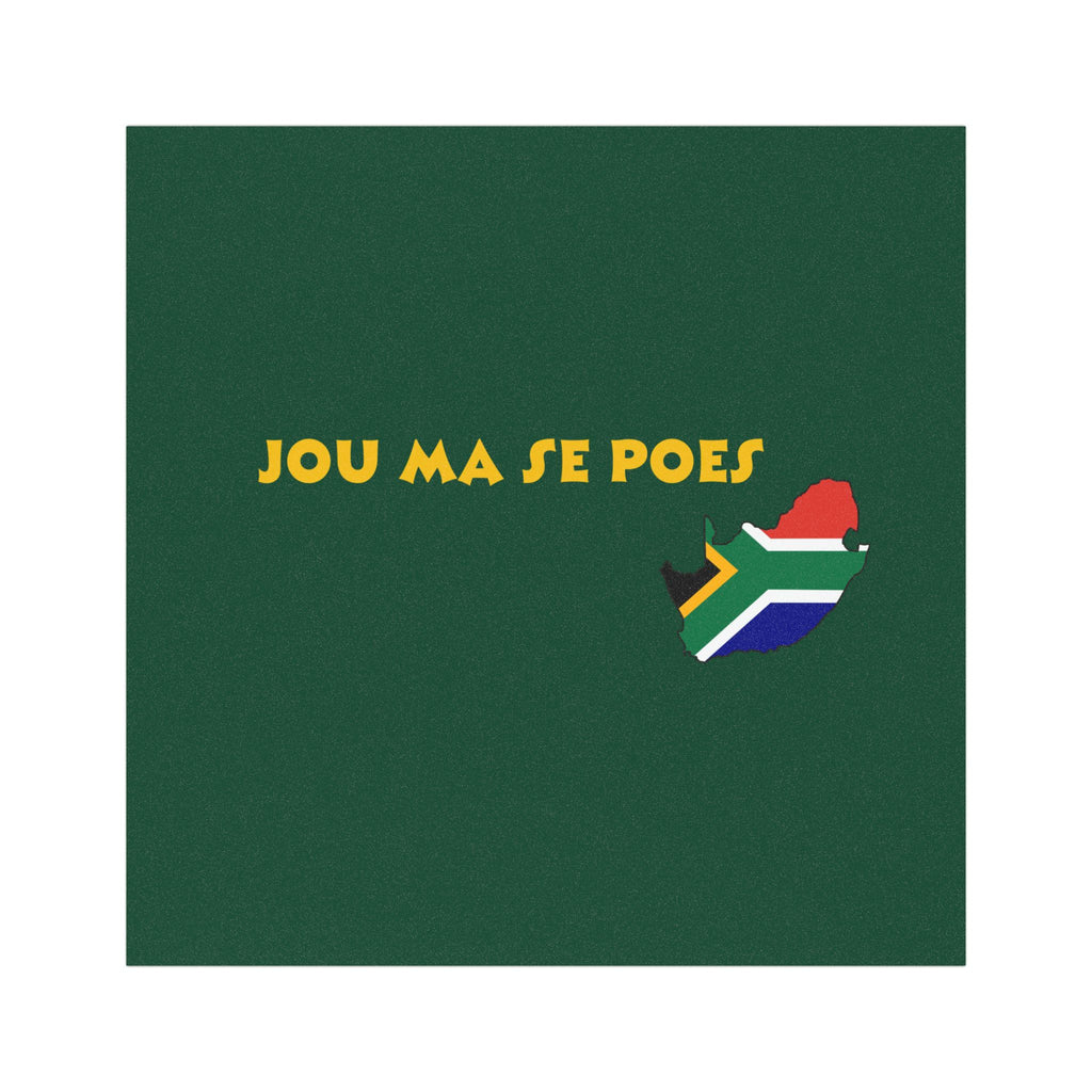 🚗🟢 “You Ma Se Poes” Green Car Magnet