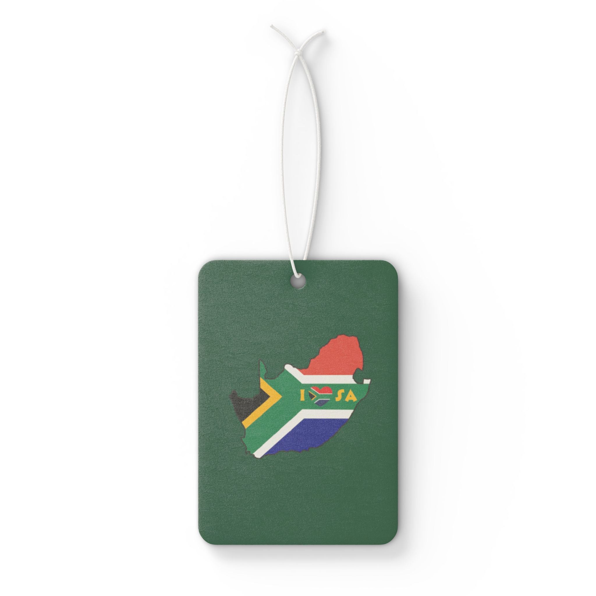 :  🚗💚 “I Love SA” Green Car Air Freshener – Fresh Ride, Proud Vibes