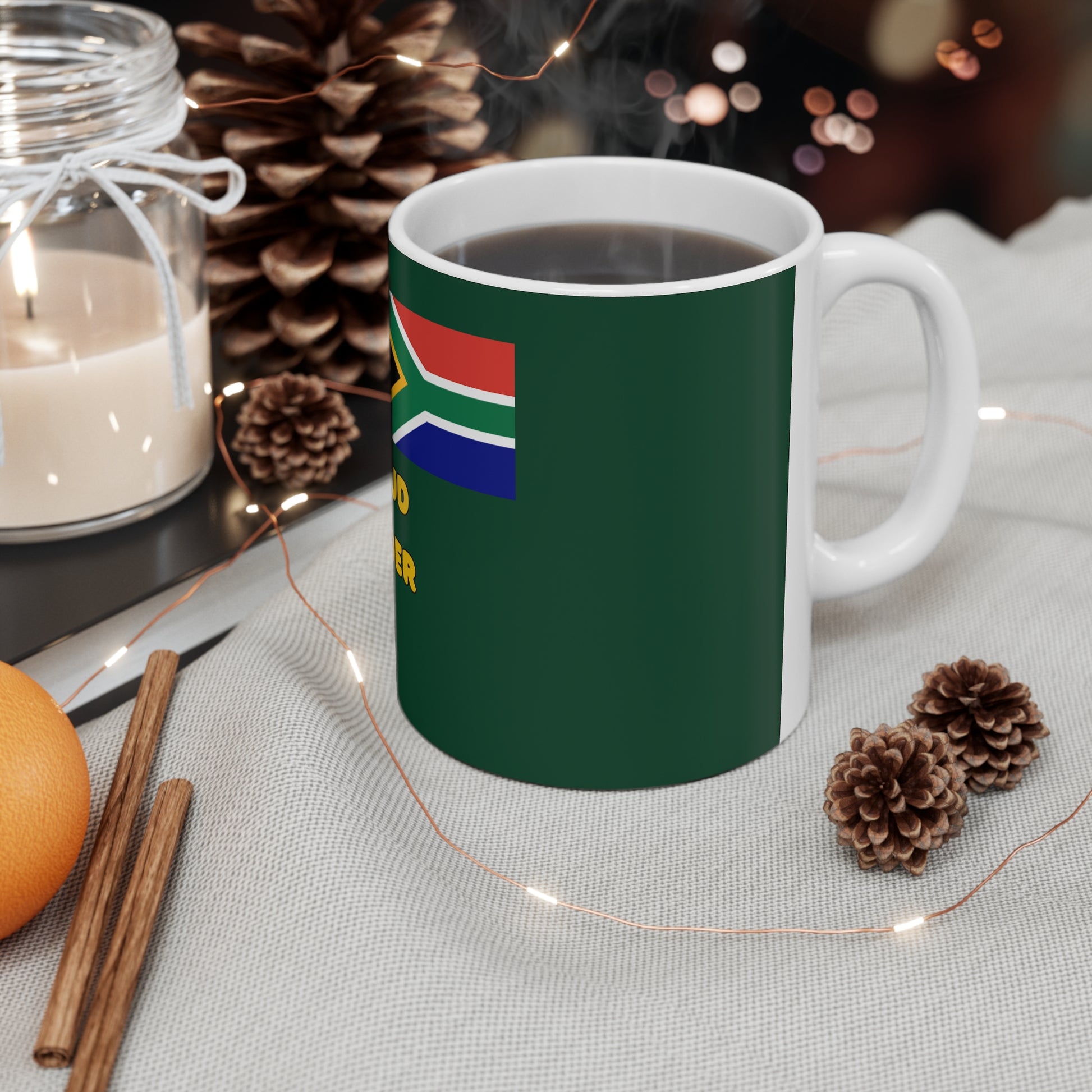 “OZBOER” Green Coffee Mug – Saffa Roots, Aussie Soil