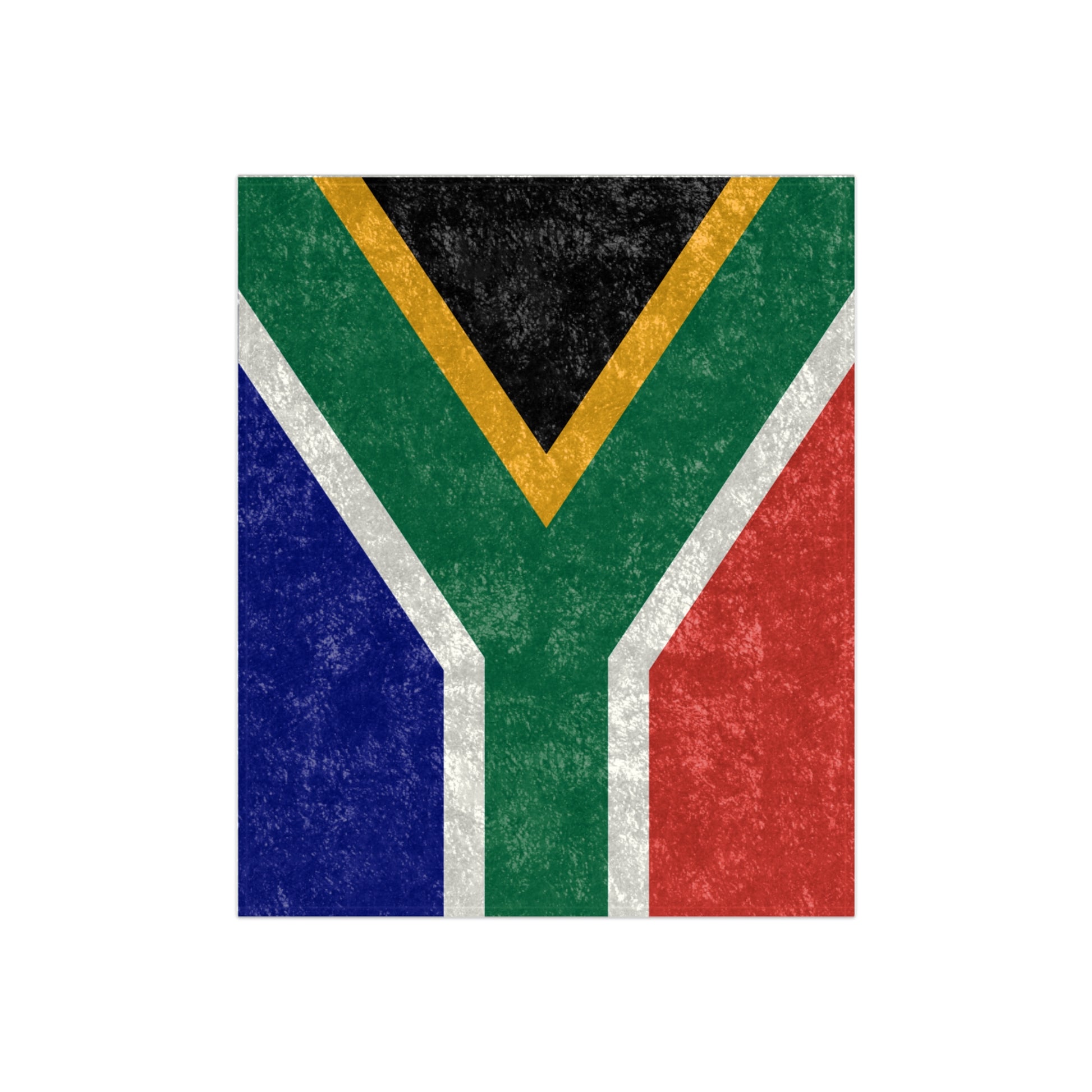 Velvet Blanket - South African Flag Design - 50x60 inches