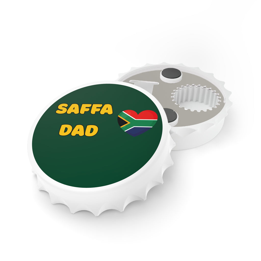🍺 “Saffa Dad” Magnetic Bottle Opener – Crack It Open, Okes