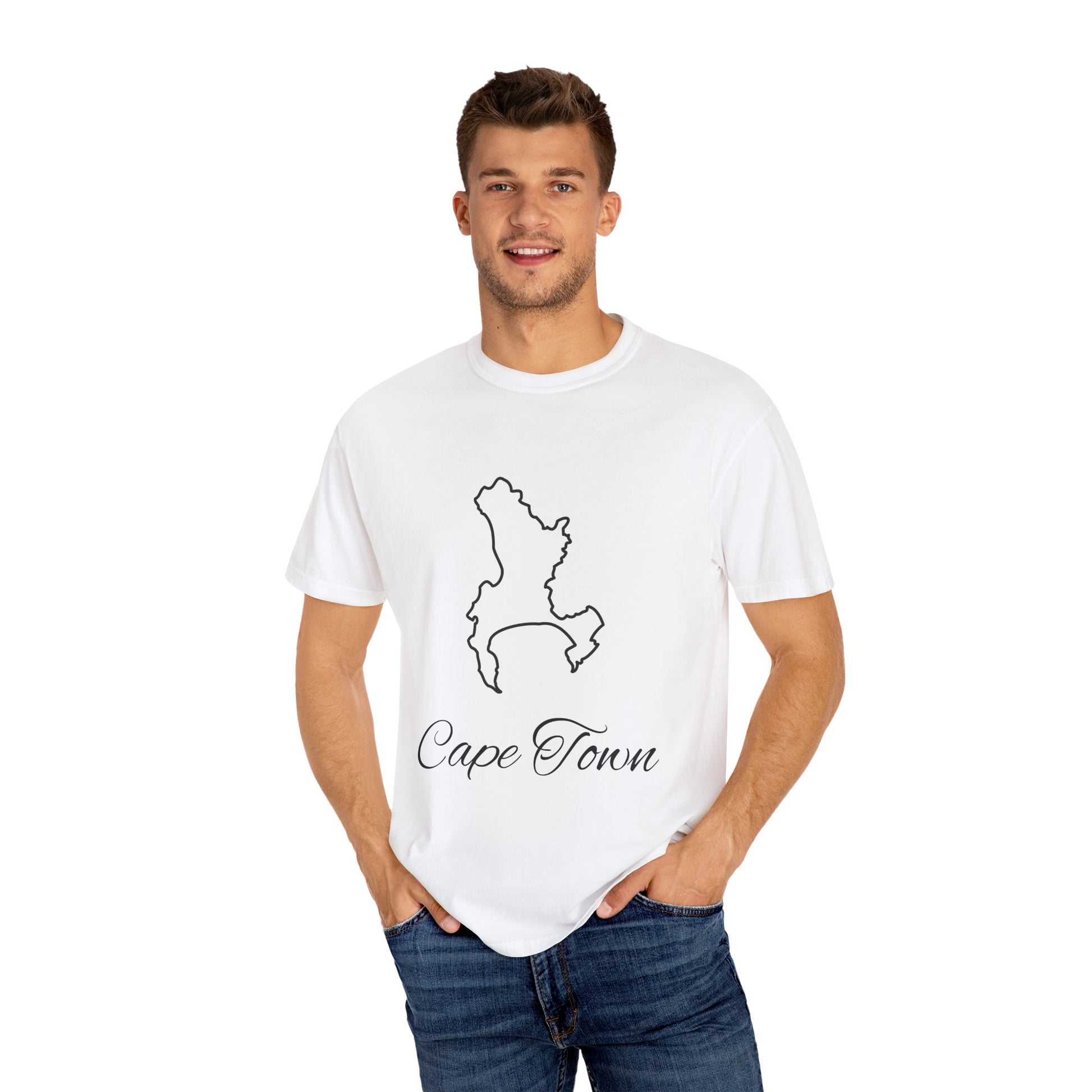 🏔️ Cape Town Outline Tee – Comfort Colors 🏔️