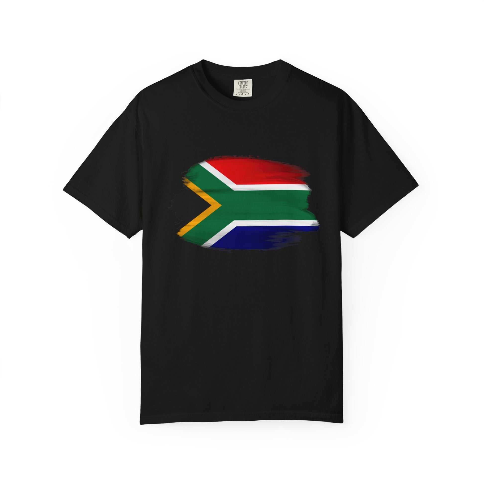 BRUSHSTROKE FIRE” BLACK TEE