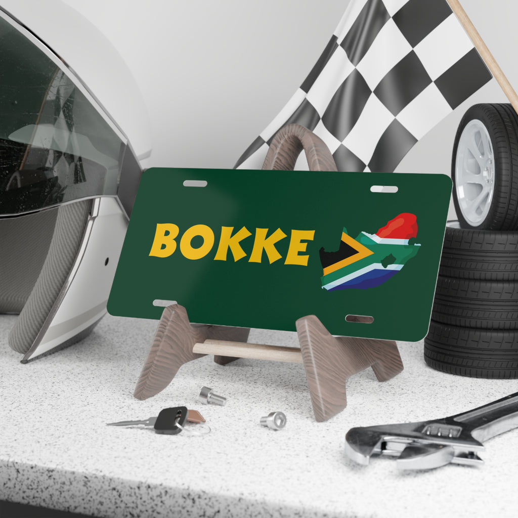 🚗💛 “BOKKE” Springbok Gold Vanity Plate