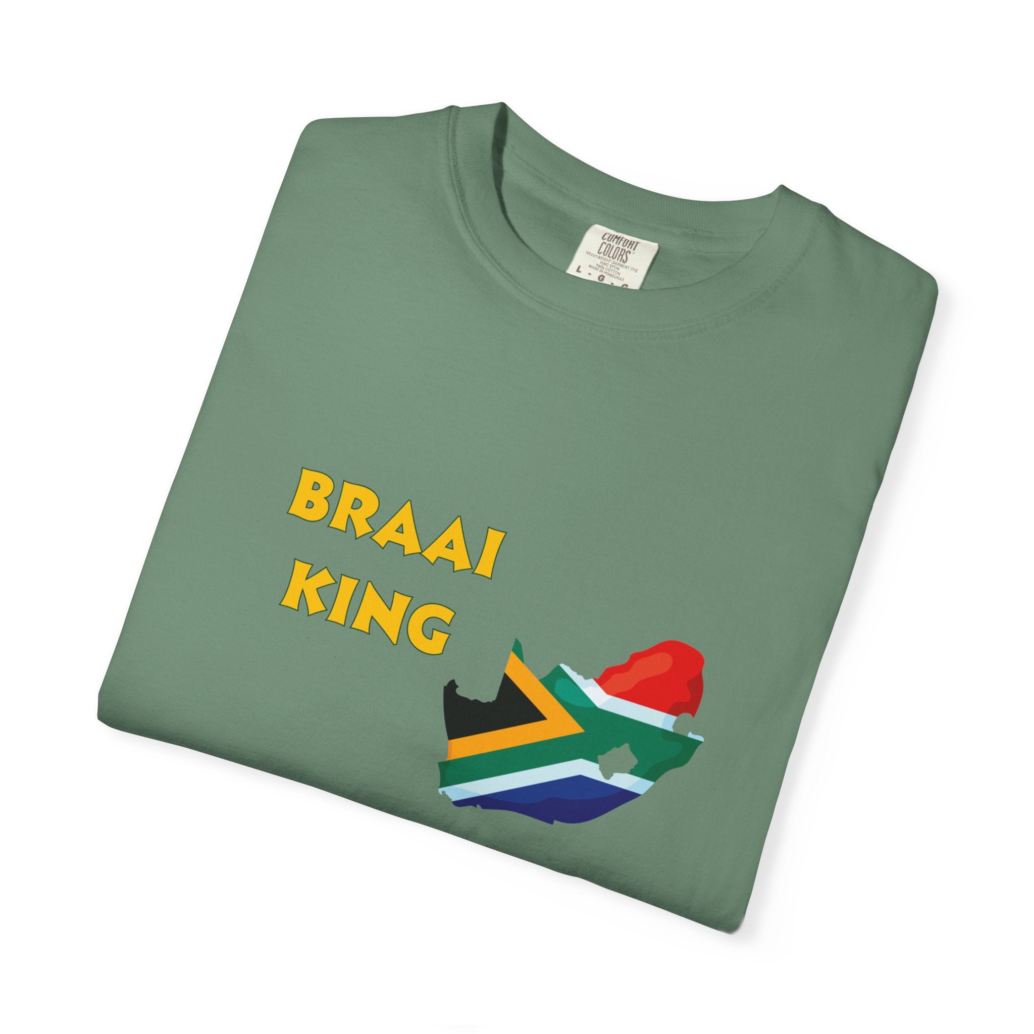 👑🔥 “Braai King” Dual-Design Tee – Rule the Fire, Front & Back