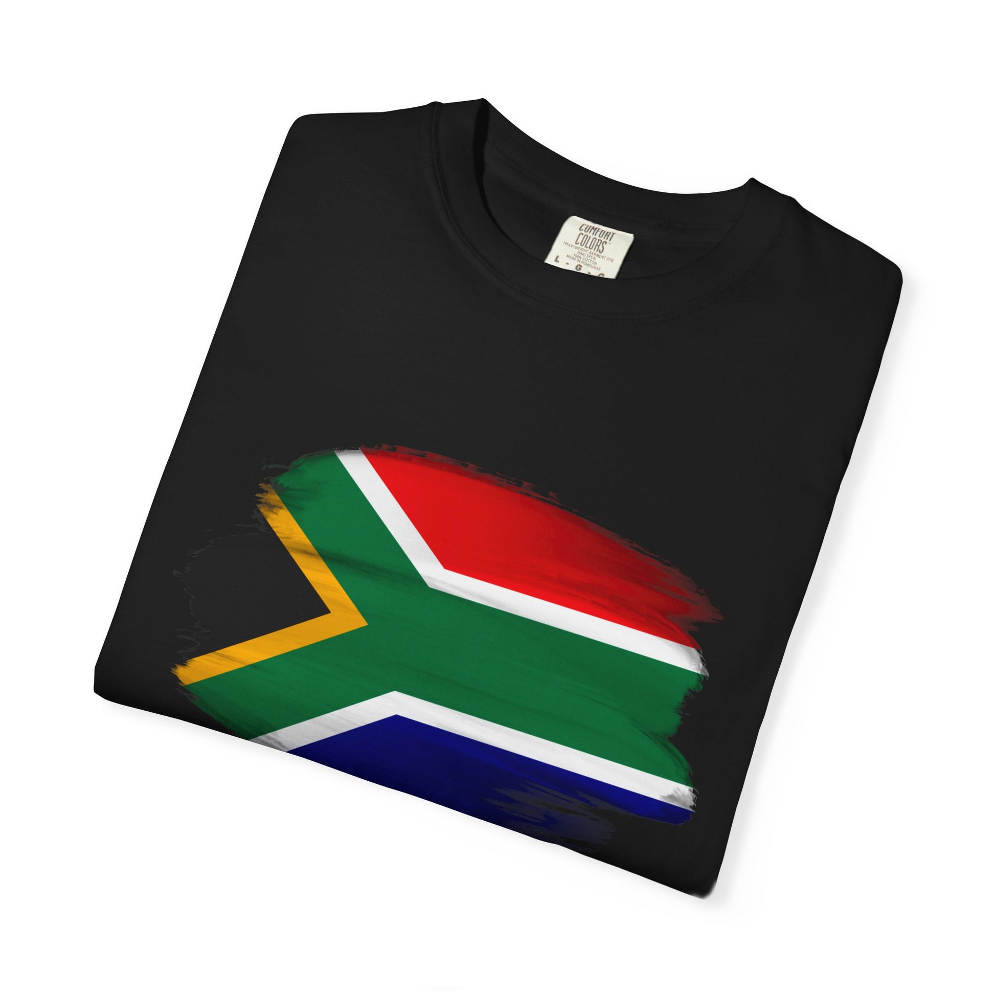 BRUSHSTROKE FIRE” BLACK TEE