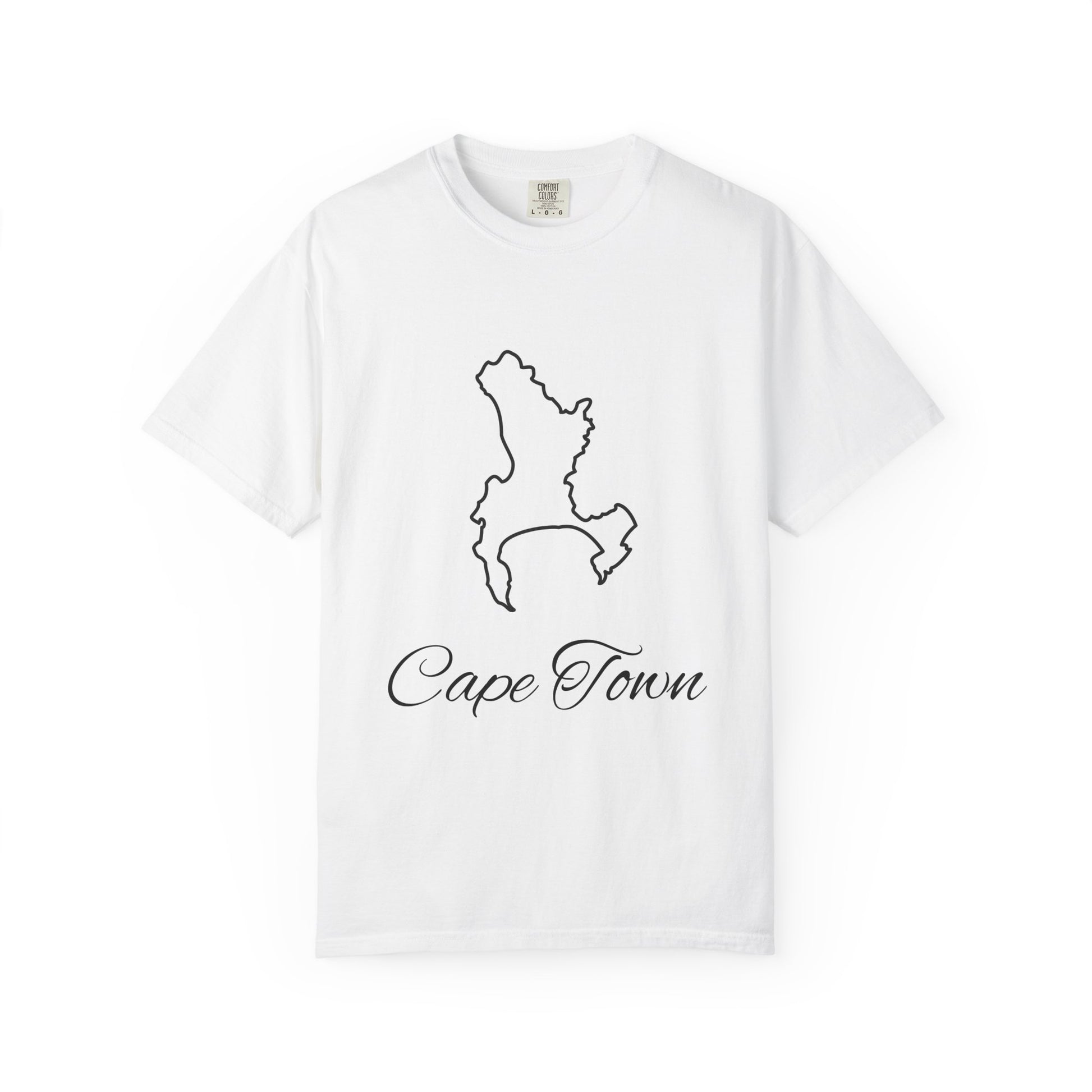 🏔️ Cape Town Outline Tee – Comfort Colors 🏔️