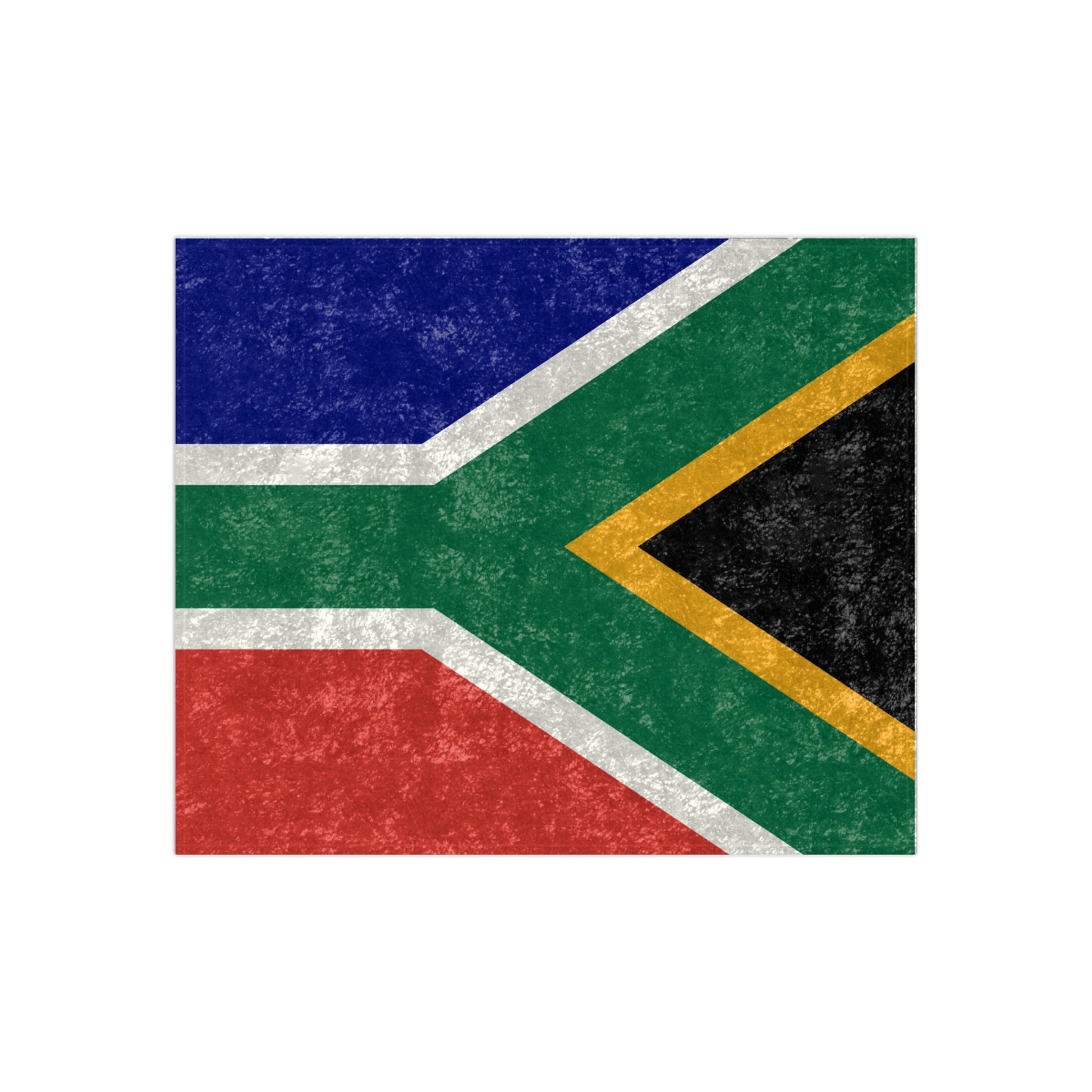 Velvet Blanket - South African Flag Design - 50x60 inches