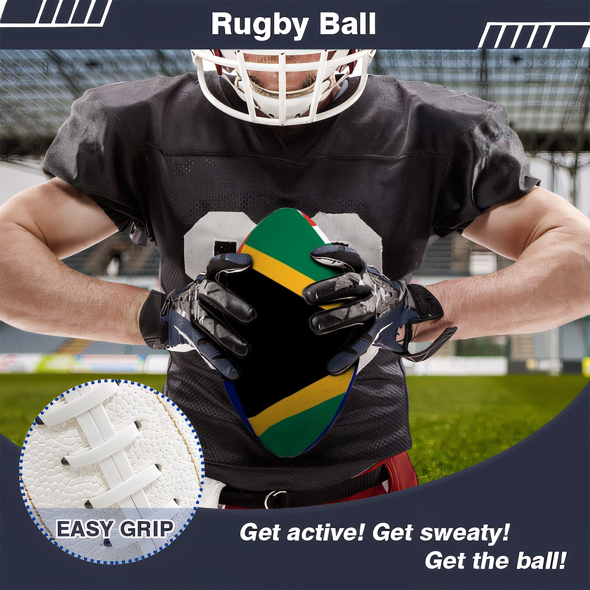 South African Flag Rugby Ball🏉